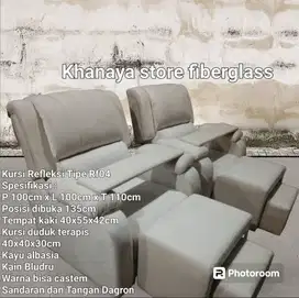 Kursi Refleksi Dagron kain bluduru baru_Sofa pijat terapis ful busa!