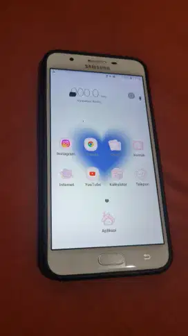 Dijual HP Handphone Samsung J7 Prime Putih Gold Mulus Full Ori Murah