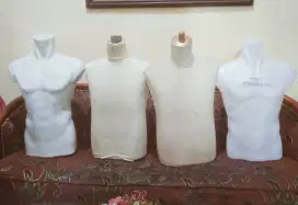 Manekin Display Patung Pria Sentengah Badan untuk pakaian baju