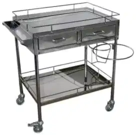 Troli Dressing 2 rak 2 laci Stainless
