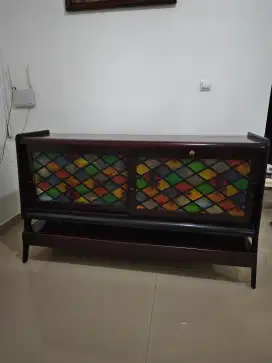 Bufet jati tua barang antik asli