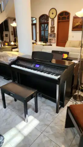 Yamaha Clavinova CVP-601 Black Digital Piano Arius DGX Electone
