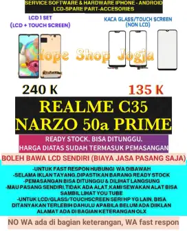 Service HP-Baterai-Touchscreen-LCD REALME C35/NARZO 50a PRIME