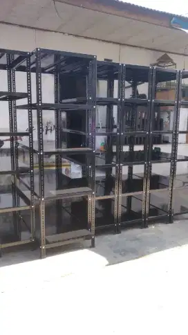 rak full hitam 5 hambalan siap kirim bandung