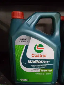 OLI CASTROL MAGNATEC 10W-40 GASOLINE DIESEL (FORMULA BARU)