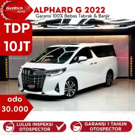 Low Km 30Rb!!!Toyota Alphard 2.5 G ATPM 2022 putih. Servis Records