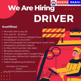 DRIVER OPERASIONAL (SIM A AKTIF)