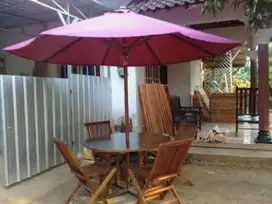 Meja Payung Kursi Furniture Kafe