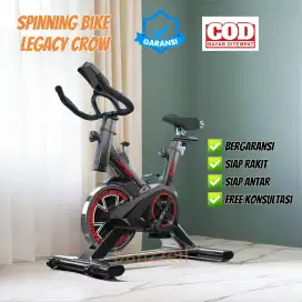 JUAL MURAH SEPEDA OLAHRAGA SPINNING BIKE CROW / siap antar