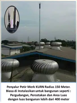 Alat penangkal petir pergudangan