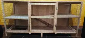 Kandang kucing tingkat uk. P152xL48xT75 cm