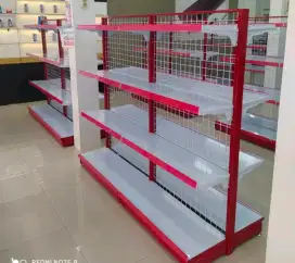 Rak gondola double 120 4 shelving