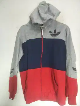 JUAL AJA ADIDAS HOODIE JAKET OLAHRAGA.