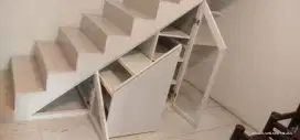Lemari bawah tangga, kabinet bawah tangga aluminium, anti rayap