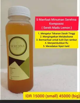 Minuman herbal sehat Serehna
