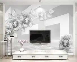 Pesan wallpaper dinding 3d custom toko jual dan pasang gorden murah