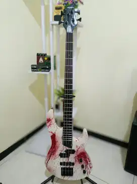 Bass Artrock senar 4 motif darah original langka