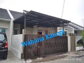 Kanopi rumah minimalis.
