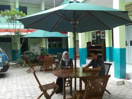 Meja Payung Komplit Kursinya Lipat