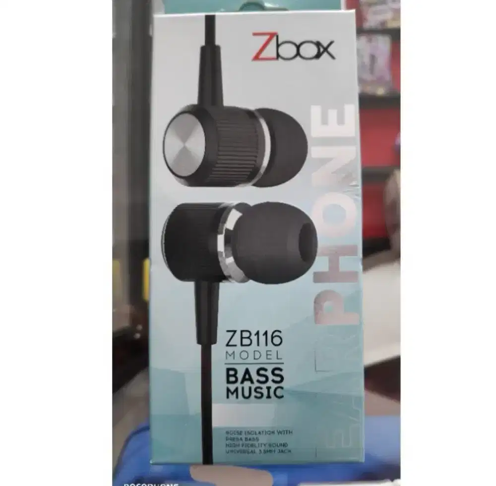 HF  ZBOX EXTRABASS EARPHONE IN EAR ZB116/ZX03 FULL MIC SOUND