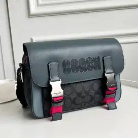 CROSSBODY COACH TRACK IN COLORBLOCK SIGNATURE CANVAS ORIGINAL