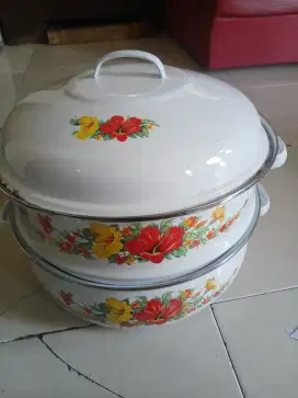 Jual panci set kukus porcelen