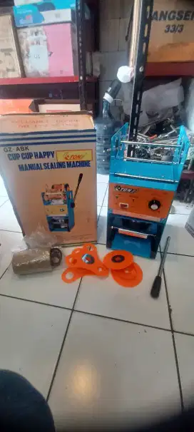 Cup sealer mesin pres gelas manual e-ton d8