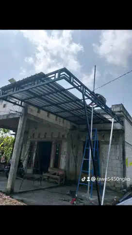 Kanopi teras bhan besi