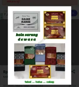 KAIN SARUNG GAJAH MANISE