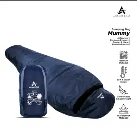 ANTARESTAR Sleeping Bag Mummy Outdoor Hiking Hangat Tebal Plus Matrass