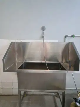 Bak Grooming tempat mandi hewan stainless