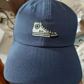 Topi Biru Denim Merk Converse