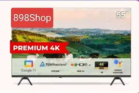 Coocaa LED TV 55 Google TV Android 11 UHD 4K Digital TV HDMI Dolby