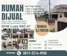 Rumah Megah Plus Kontrakan 5 Pintu Stasiun Pasar Cibitung