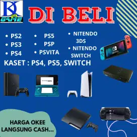 Dibeli dicari ps3 ps4 ps5 psp psvita 3ds wii u switch xbox  yg lagi BU