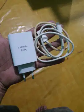 Charger original infinix 45watt cabutan