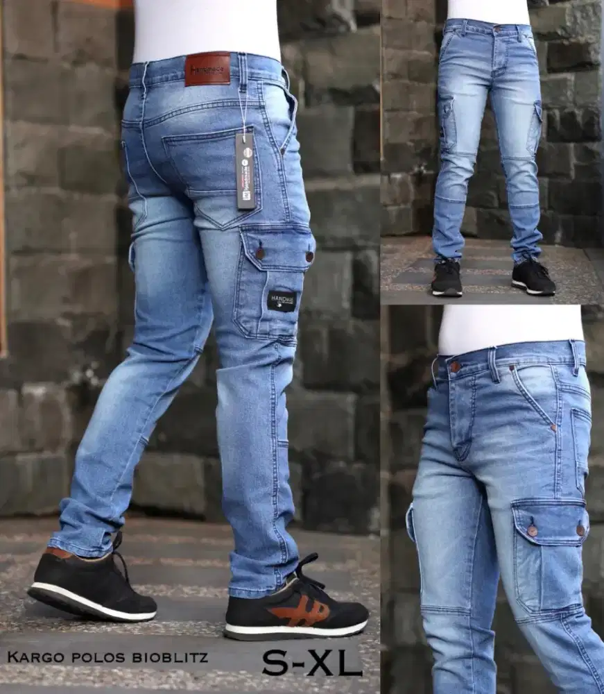 Celana Jeans Cargo Panjang Pria Original Distro Bisa COD