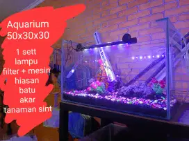 Aquarium 50x30x30 1sett