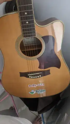 gutar akustik elektrik caraya original seri tertinggi