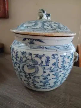 Jual pot biru antik