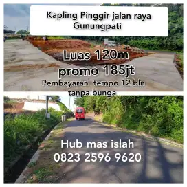 Jual tanah murah pinggir jalan raya Gunungpati bisa kredit tanpa bunga