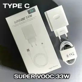 Charger OPPO TYPE C SUPER VOOC 33W ORIGINAL A38 A57 A74 A77 A95 RENO 8