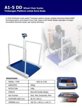 Wcs scale timbangan kursi roda bonus Baby scale