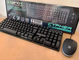 Keyboard & Mouse Gaming RGB Raptor