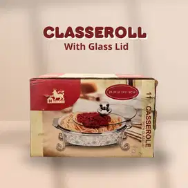 Oval Casserole with Glass Lid - Mangkok saji