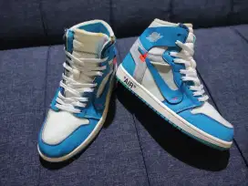 Nike jordan 1 retro high unc university blue off white