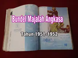 Langka ! Bundel Majalah ANGKASA thn 1951-1952