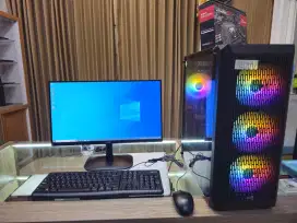 Rakitan cpu baru sekolah kantor gaming design insyaallah amanah aminn