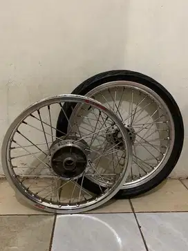 velg TK Racing ORI bekas pasang satria FU