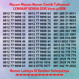 Nomor Cantik Telkomsel Kartu Perdana Simpati Lengkap Semua Seri @150K